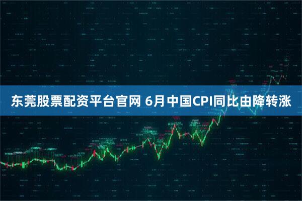 东莞股票配资平台官网 6月中国CPI同比由降转涨